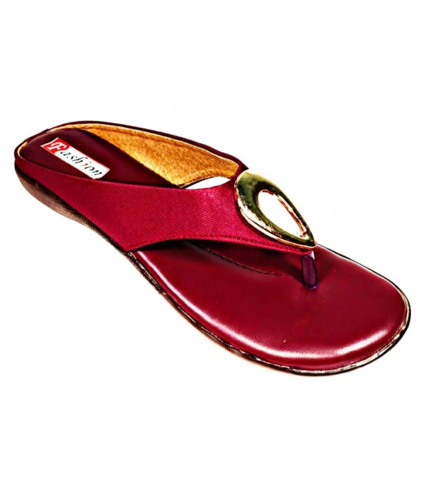 flat maroon shoes