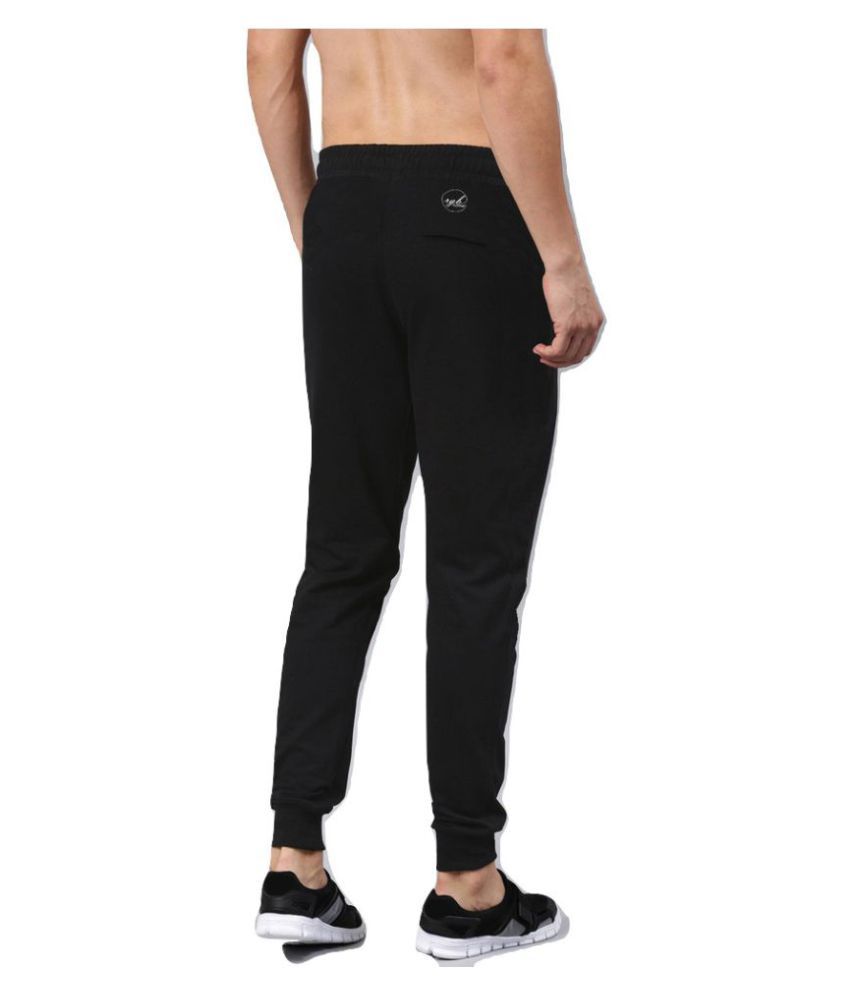 black joggers cotton