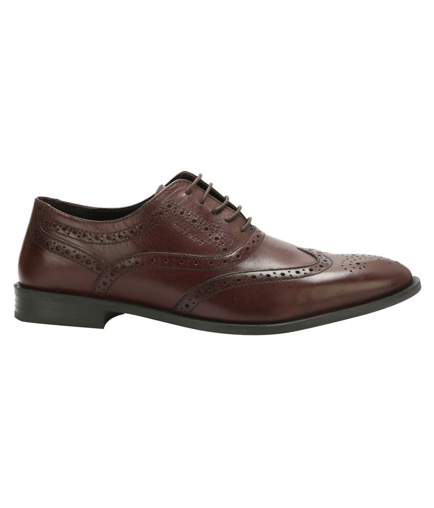 red tape brown brogue shoes