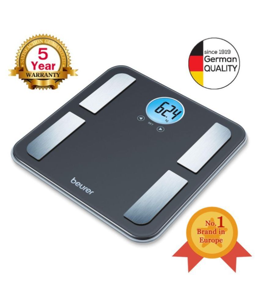 Beurer BF 195 Stylish Diagnostic Scale with Calorie Counter (Black)