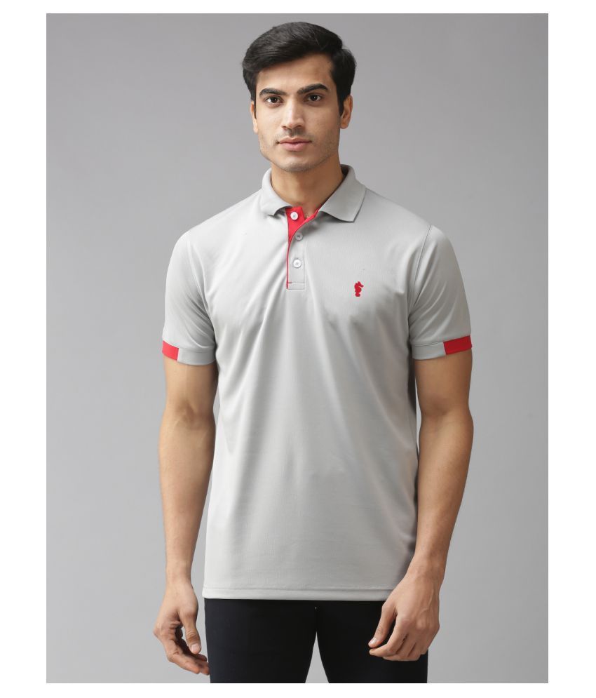 grey dri fit polo shirts