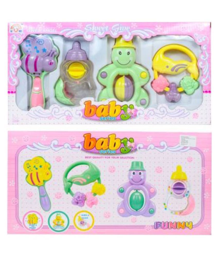 Pack of 4 pieces Baby Rattle Box NonToxic For ToddlersInfants Buy