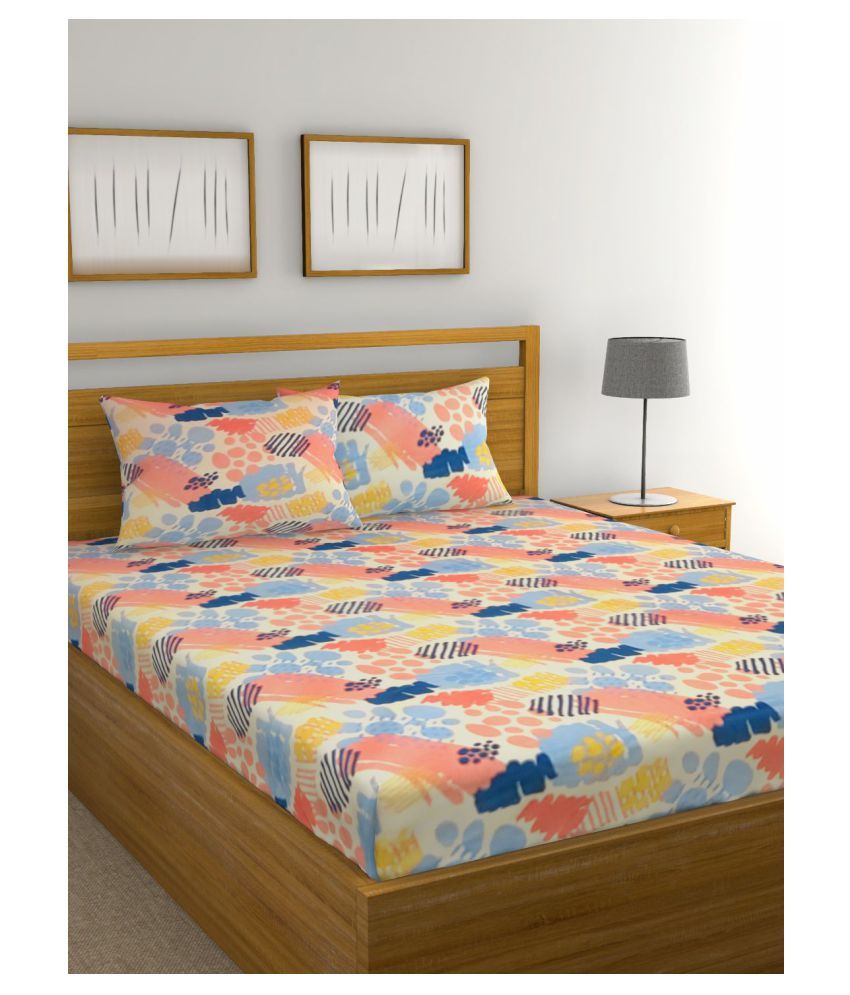 Raymond Home Cotton Double Bedsheet with 2 Pillow Covers - Buy Raymond ...