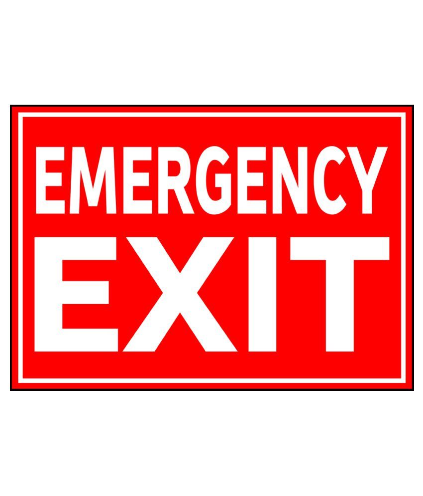 Ritwika's Emergency Exit Paper Photo Wall Poster Without Frame: Buy ...