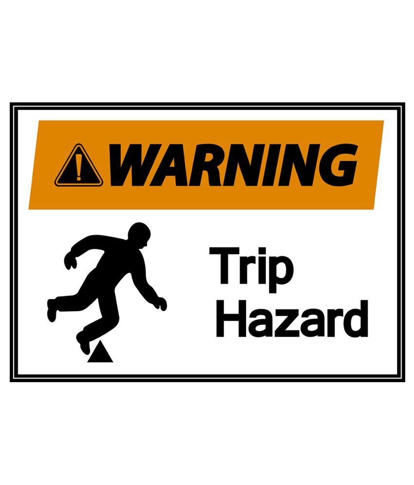 Ritwika's Warning Trip Hazard Paper Photo Wall Poster Without Frame ...