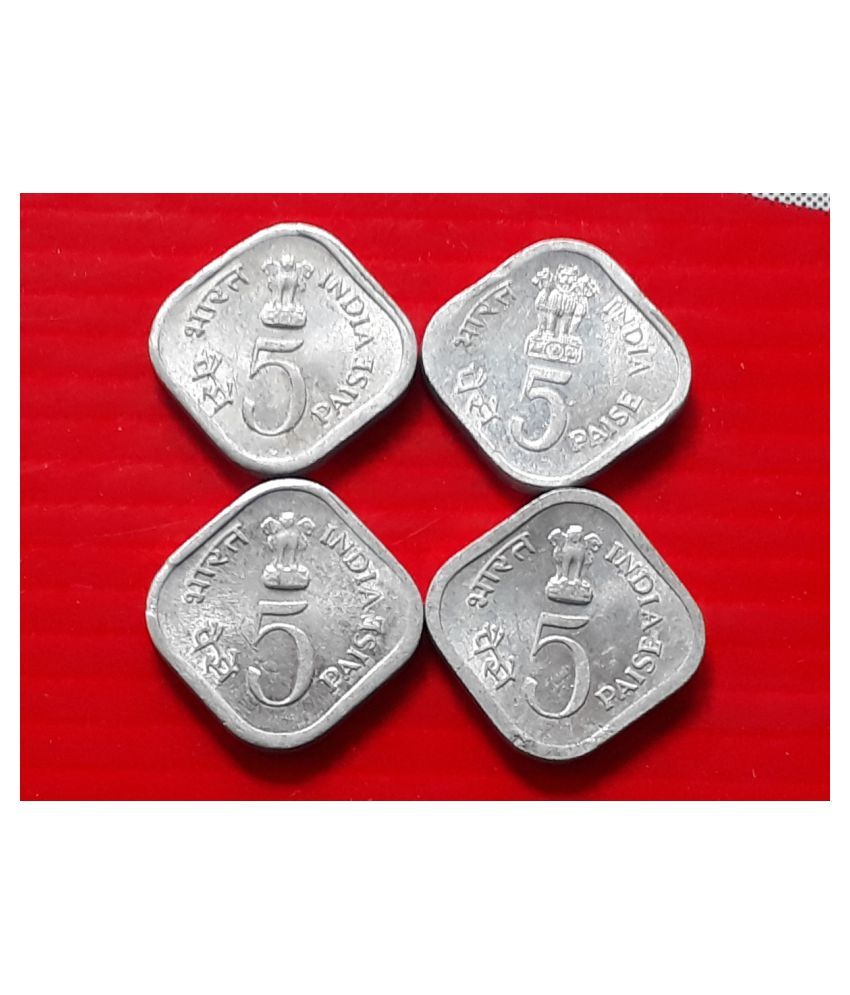 NEW 5 PAISA PAISE COMMEMORATIVE 4 COINS ALL DIFFERENT YEAR SET new-5-paisa-paise-commemorative-4-coins-all-different-year-set