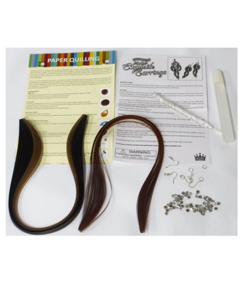 Toykraft Make Exquisite Earrings Paper Quilling craft kit for girls