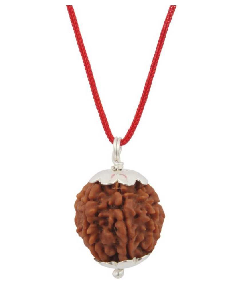     			Astrodidi 6 Mukhi Rudraksha Pendant With Lab Certificate