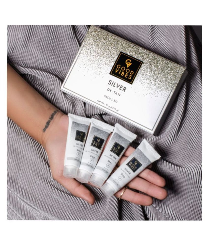 Good Vibes DeTan Facial Kit Silver (40 g) Buy Good Vibes DeTan