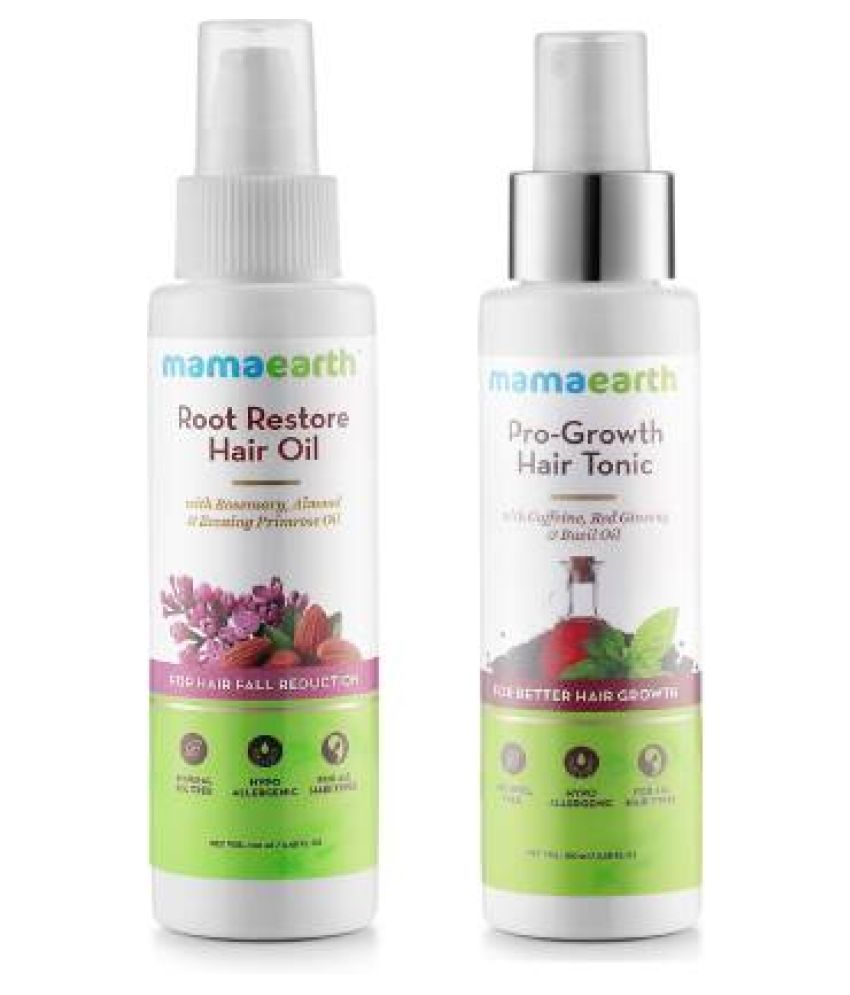Mamaearth Hair Care Kit (Pro-Growth Hair Tonic 100ml+Root Restore Hair Oil  100ml): Buy Mamaearth Hair Care Kit (Pro-Growth Hair Tonic 100ml+Root  Restore Hair Oil 100ml) at Best Prices in India - Snapdeal