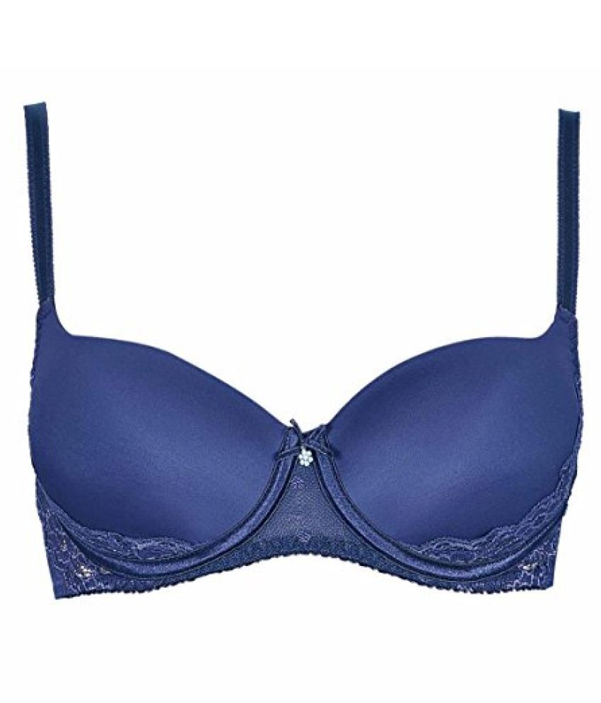 Buy LISCA Poly Cotton Push Up Bra - Blue Online at Best Prices in India ...