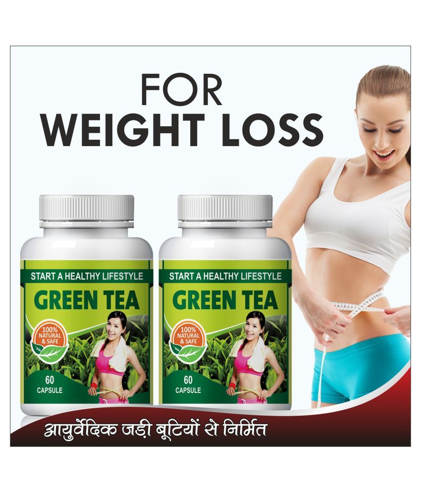 Natural Green tea for may prevent diabetes Capsule 120 no.s Pack Of 2 ...