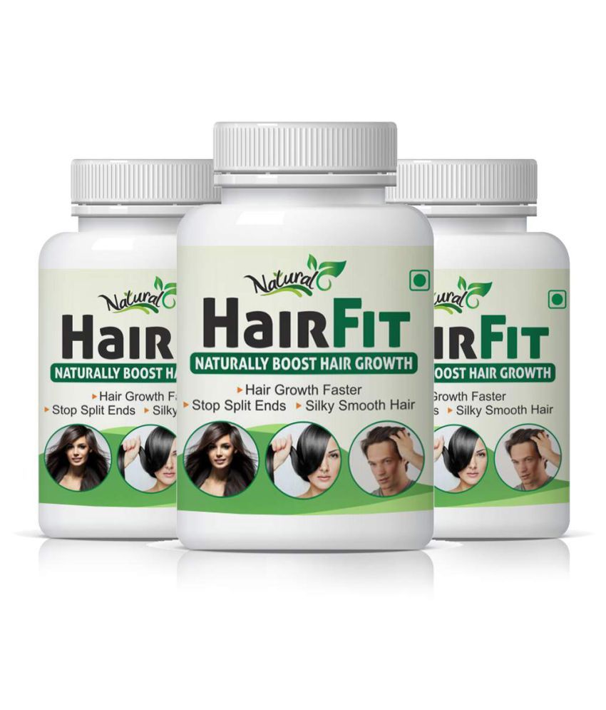 Natural Hair fit for helps to make longer hair Capsule 180 no.s Pack of