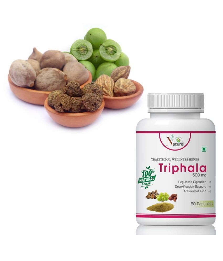 Natural Triphala for may aid weight loss Capsule 60 no.s Pack Of 1 Buy