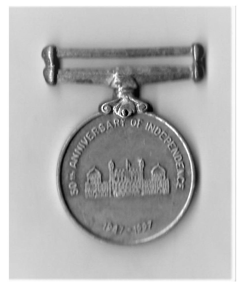 RARE MEDAL 50TH ANNIVERSARY OF INDEPENDENCE ,19471997 IN EXTRA FINE