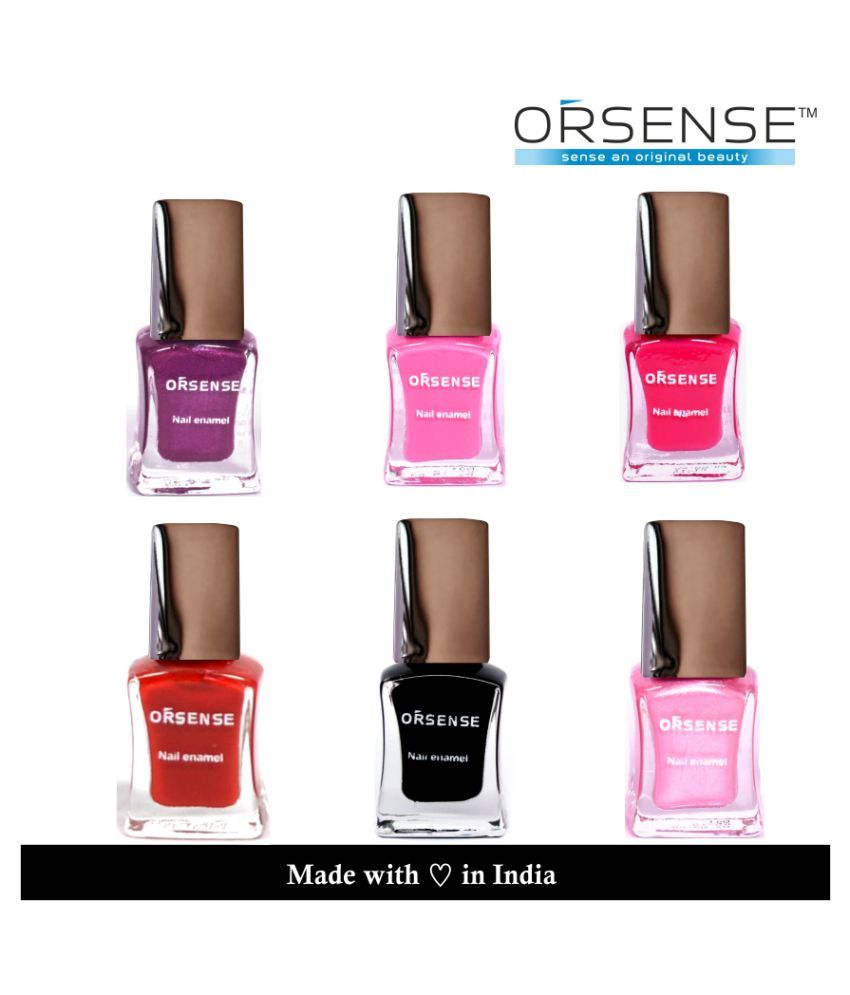     			orsense Nail Polish Multi Glossy Pack of 6 30 mL