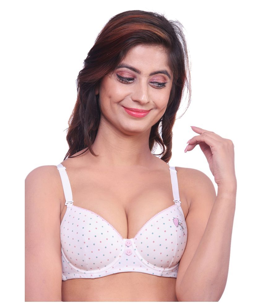 Buy Feminin Cotton Push Up Bra White Online At Best Prices In India