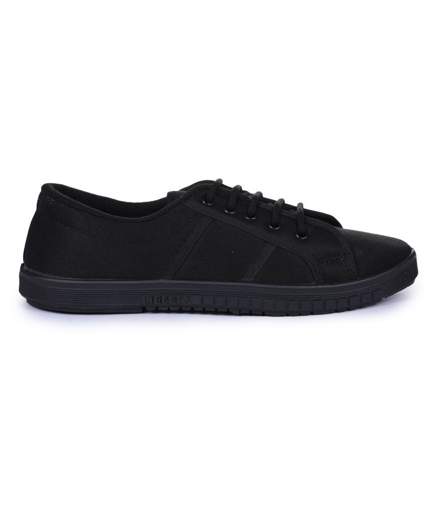 Liberty Lifestyle Black Casual Shoes 