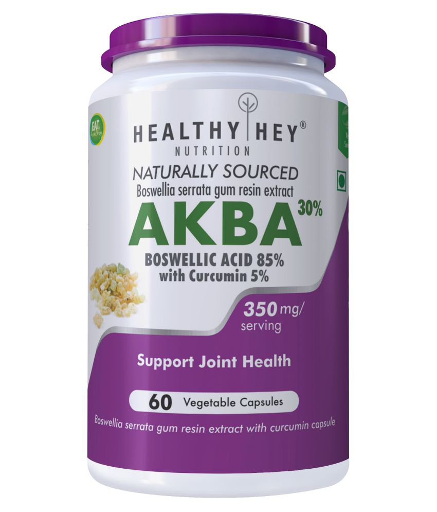     			HEALTHYHEY NUTRITION AKBA Boswellic Curcumin Joint Health Supplement Capsule 350 mg