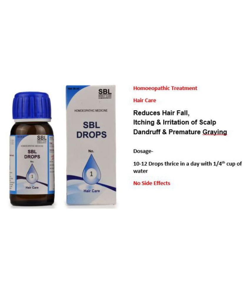 SBL Pvt. Ltd. Drops No 1 Hair Care Liquid 30 ml Pack of 3: Buy SBL Pvt.  Ltd. Drops No 1 Hair Care Liquid 30 ml Pack of 3 at Best Prices in India -  Snapdeal