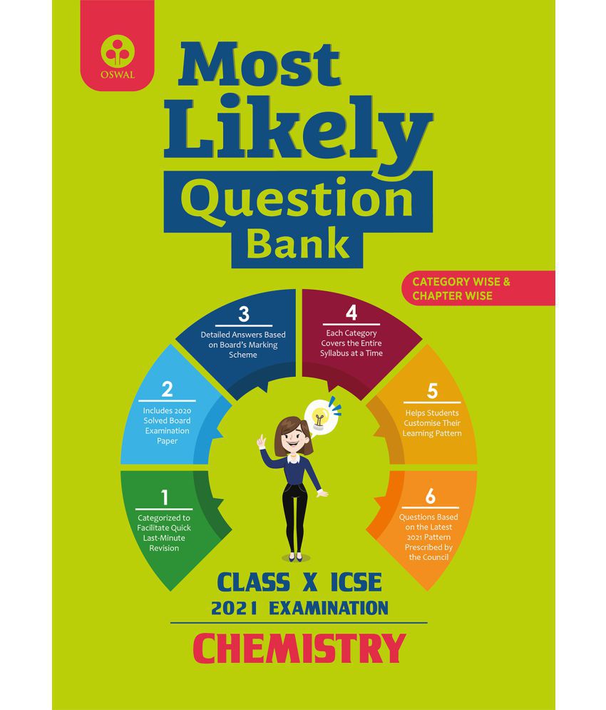     			Most Likely Question Bank for Chemistry: ICSE Class 10 for 2021 Examination