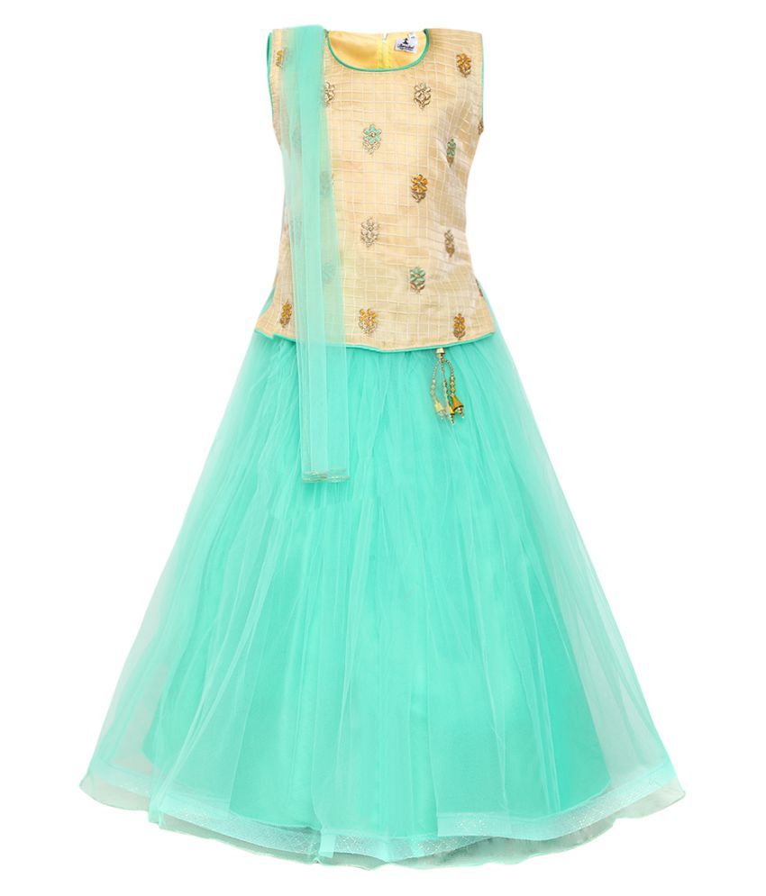 tissue lehenga design