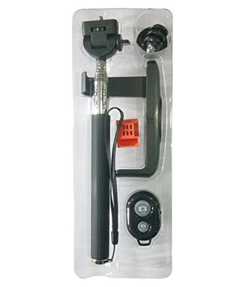 Selfie Stick Black Bluetooth Monopod 10 cm