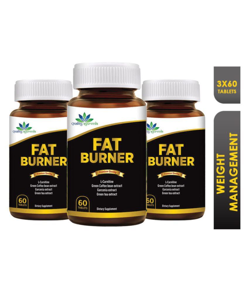 Quality Ayurveda Fat Burner for Extreme FAT Loss (Pack of 3) 1200 mg