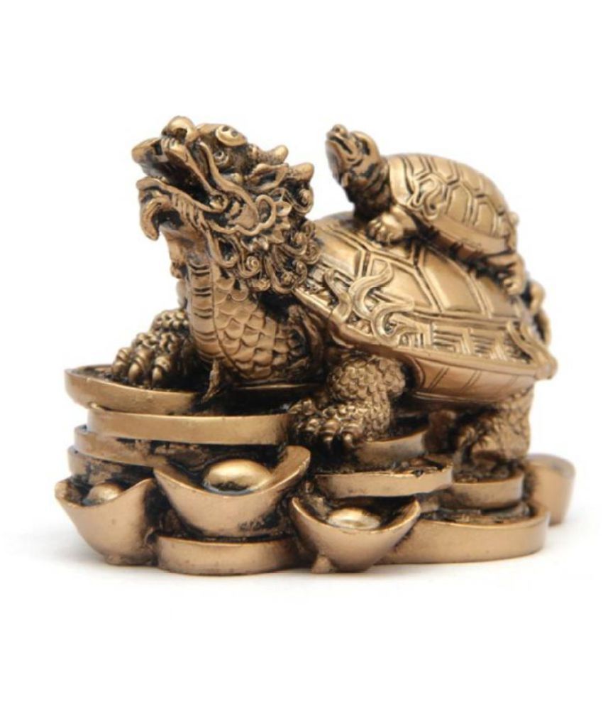     			Cherish Article Fengshui Dragon Tortoise for Longevity, Love & Harmony of Family Decorative Showpiece