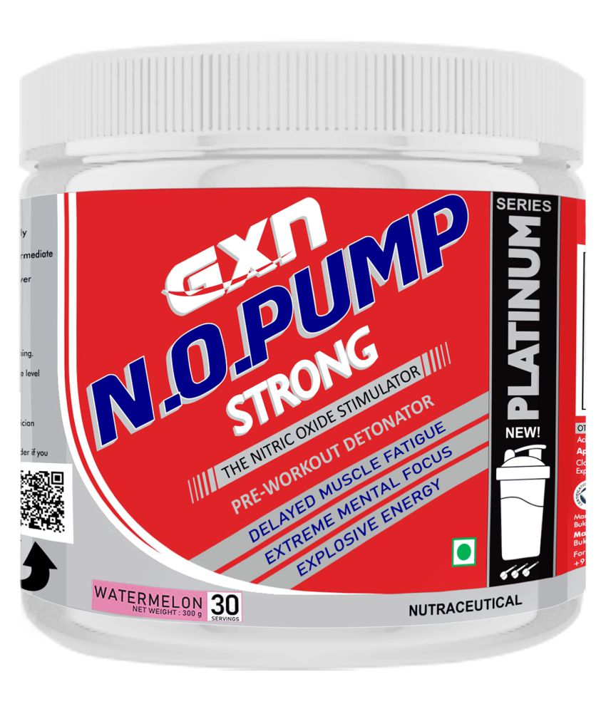 GXN N.O.Pump Strong Pre Workout 30 Servings 300 gm Buy