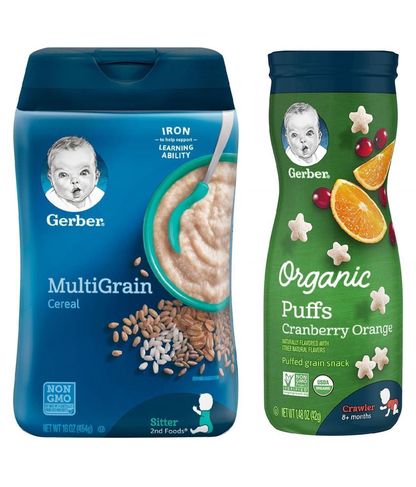 Gerber Multigrain Infant Cereal for 6 Months + ( 269 gm ) Pack of 2