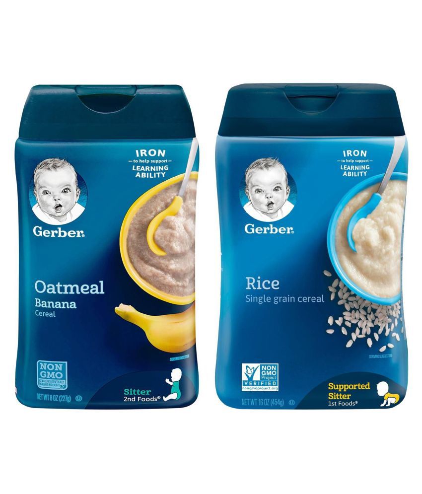 Gerber Oatmeal Infant Cereal for 6 Months + ( 454 gm ) Pack of 2: Buy