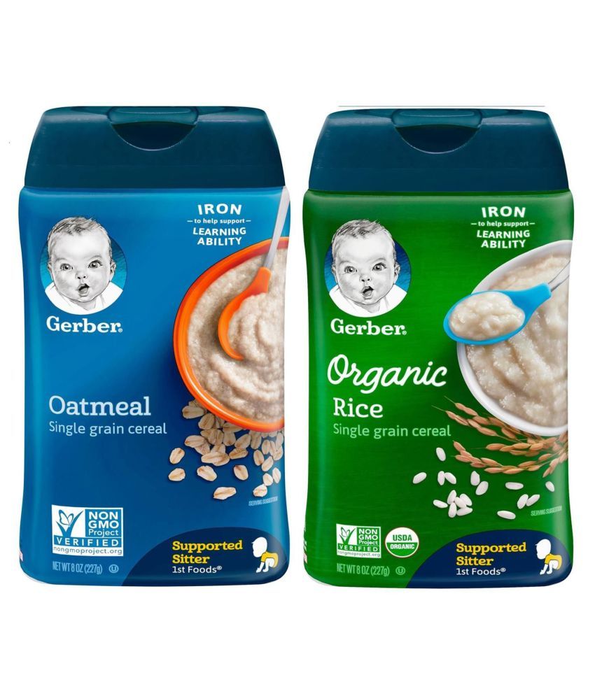 Gerber Oatmeal Infant Cereal for 6 Months + ( 454 gm ) Pack of 2 Buy