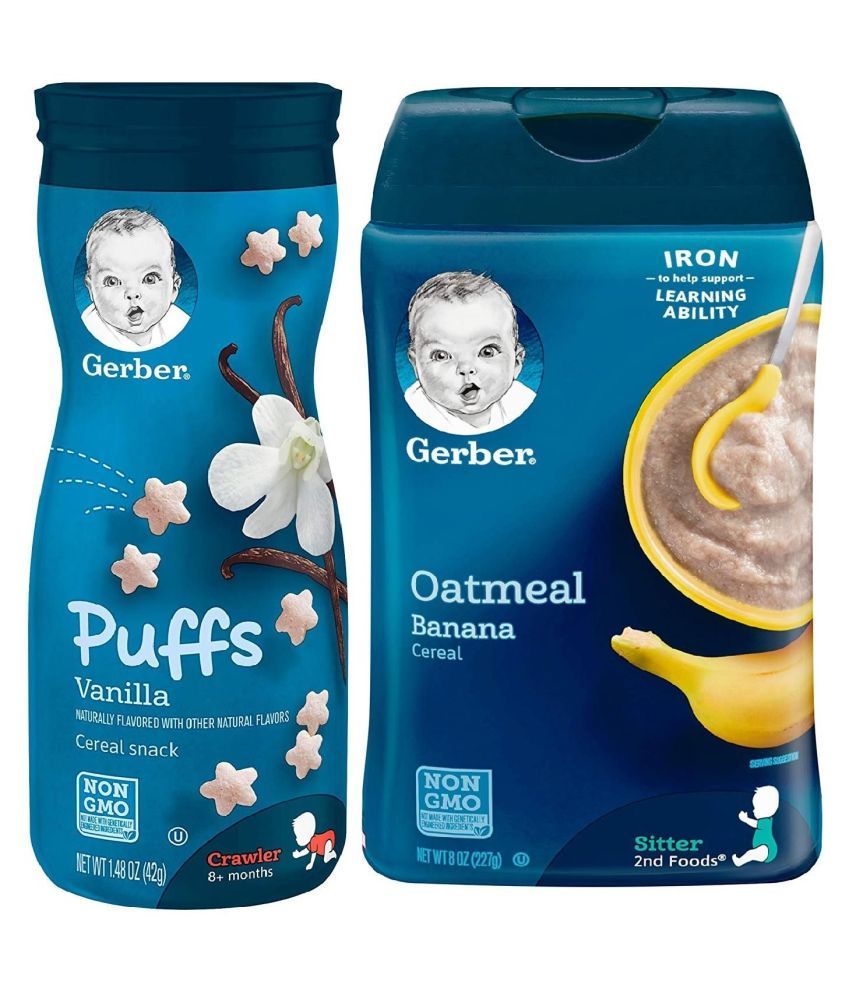 Gerber Oatmeal Infant Cereal for 6 Months + ( 269 gm ) Pack of 2: Buy