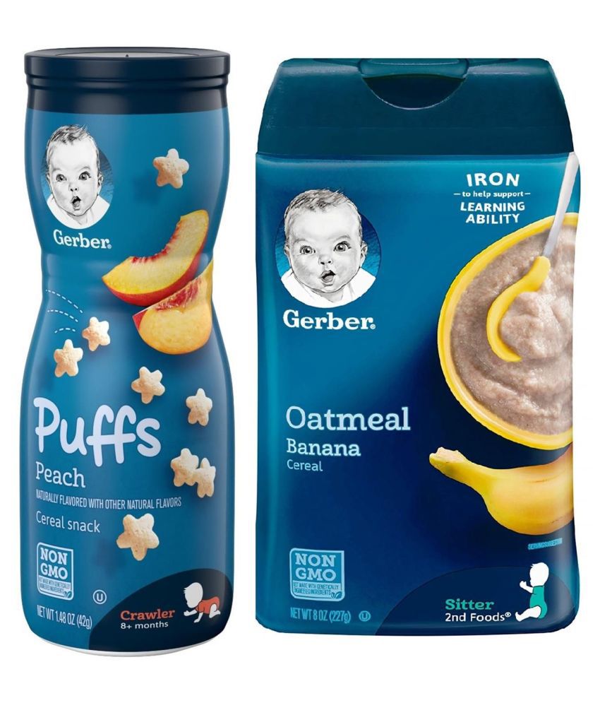 Gerber Oatmeal Infant Cereal for 6 Months + ( 269 gm ) Pack of 2: Buy