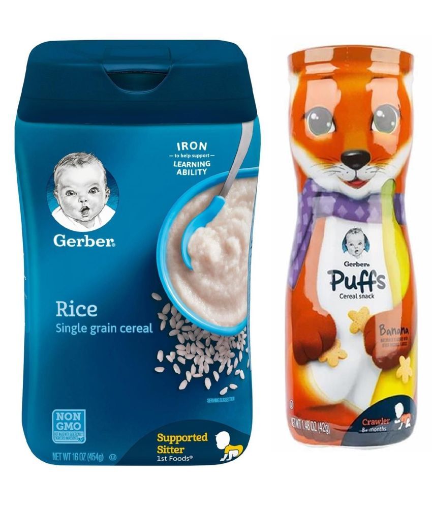 Gerber Rice Infant Cereal for 6 Months + ( 269 gm ) Pack
