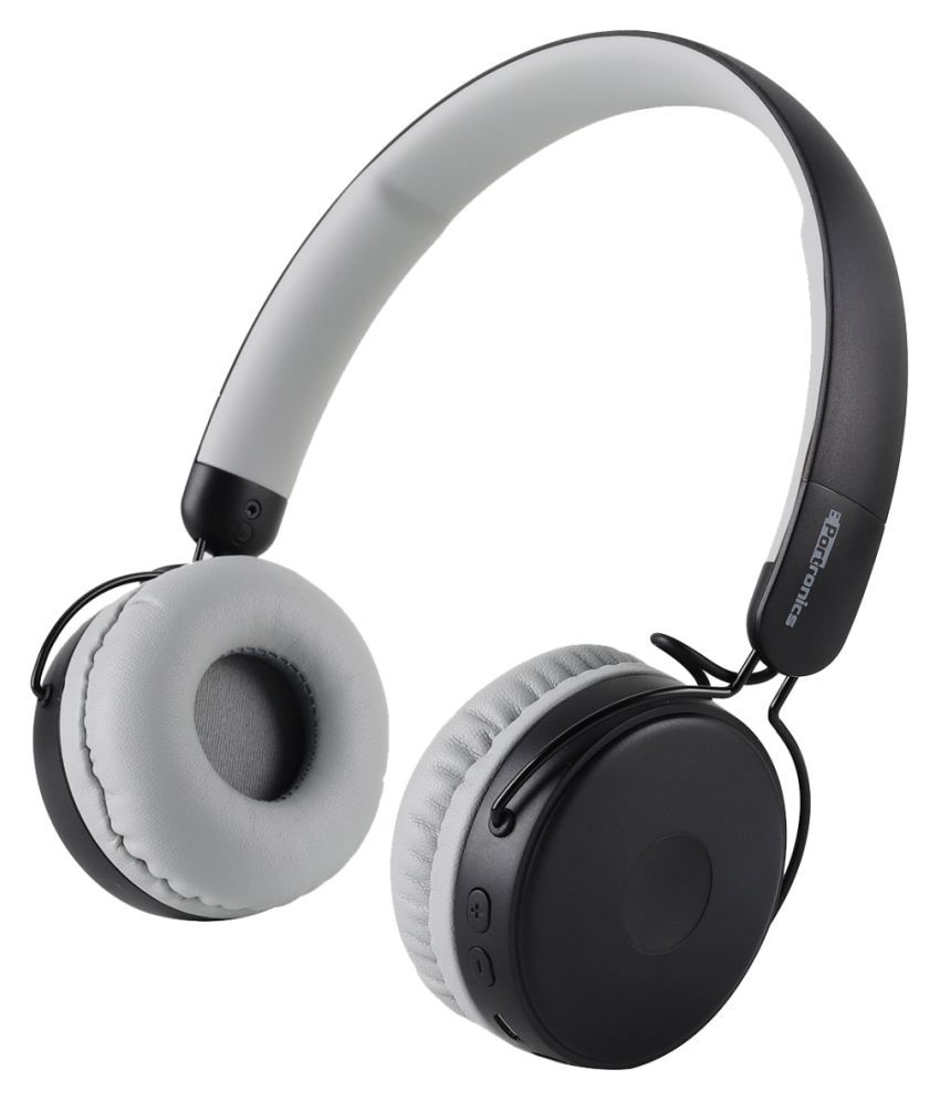 Portronics Muffs M:Bluetooth Headphone with Mic. & Aux Port ,Grey (POR 1073)