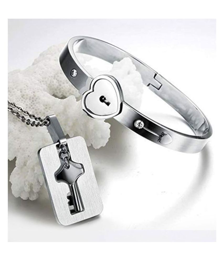 silver bracelet for couple price