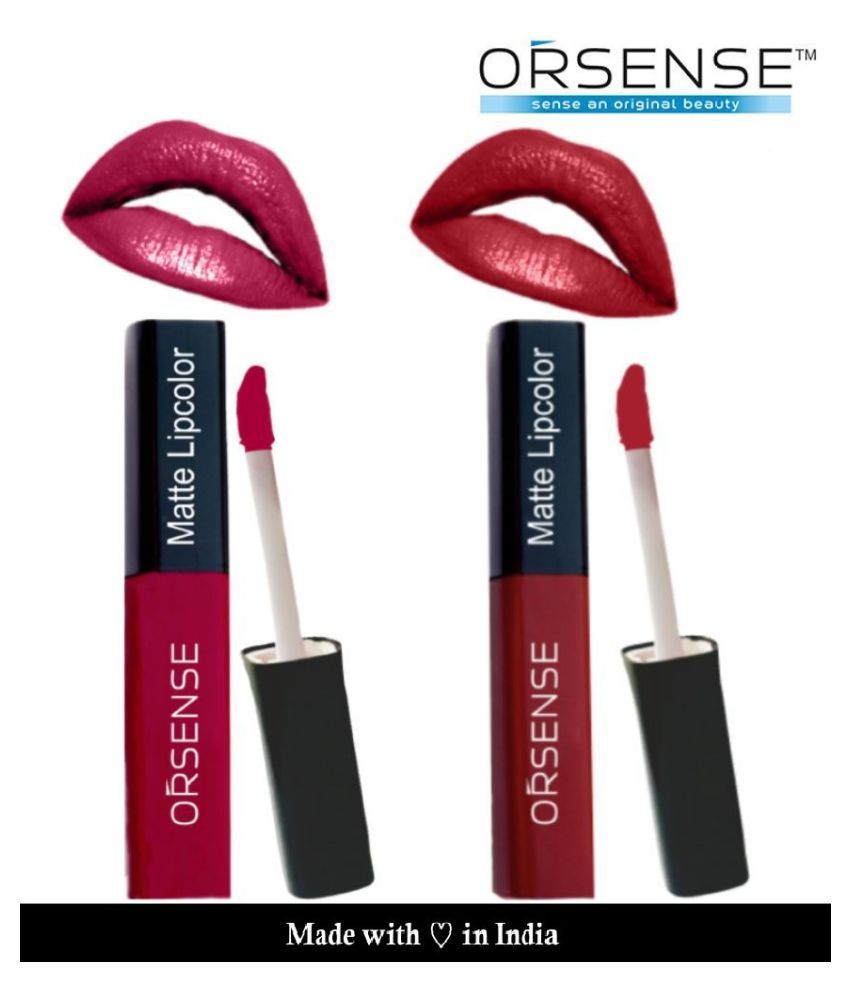     			orsense Liquid Lipstick Ruby Red Pack of 2 20 g