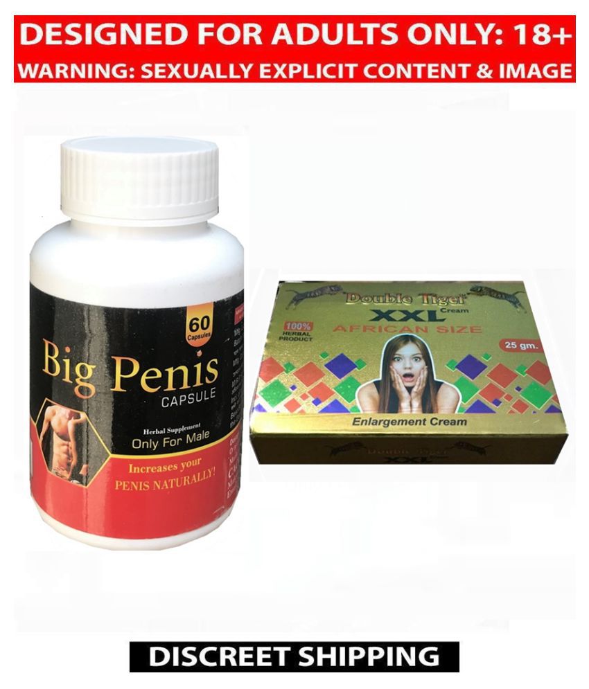 Cackles Ayurvedic Double Tiger Xxl Africian Size Penis Enlargement Cream 25gm And Big Penis 60 