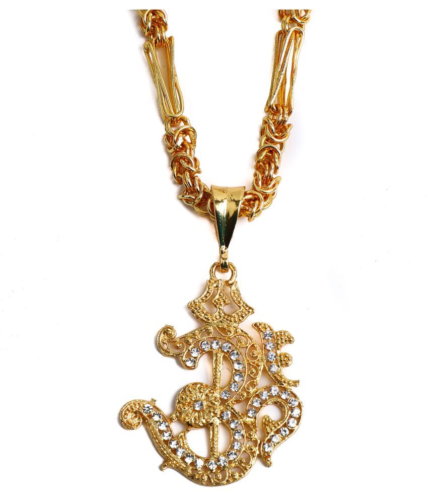 gold chain om design