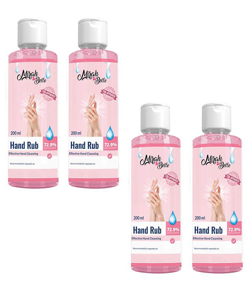     			Mirah Belle - Hand Rub Sanitizer Gel 200 mL (Pack of 4)