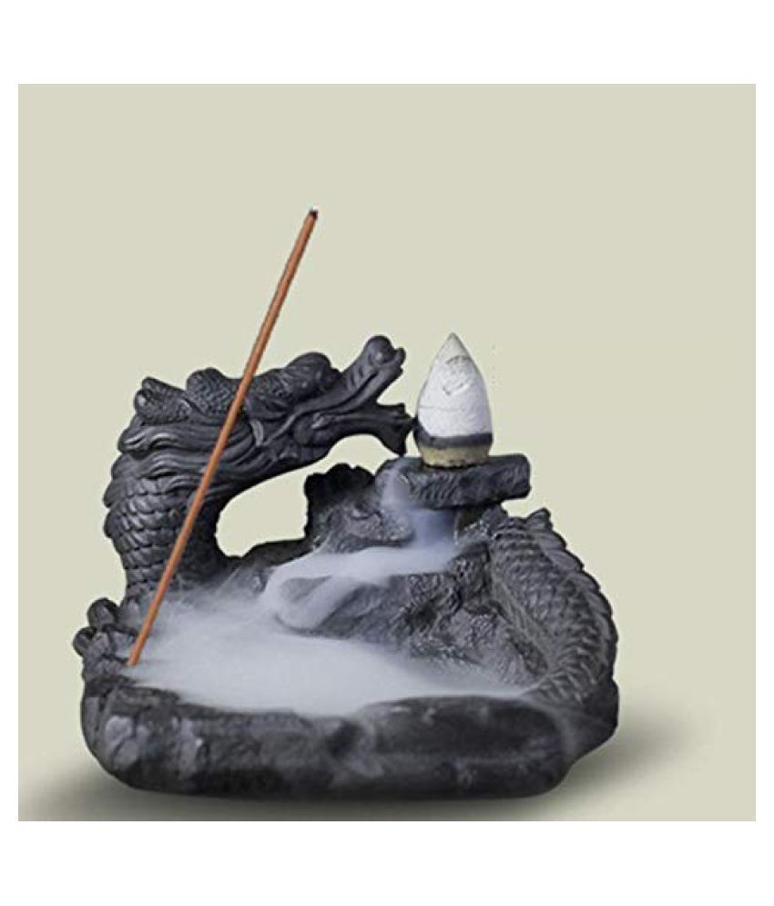 Shoppyana Cone Incense Holder Decorative Resin Buddha Idol 10 x 5 cms