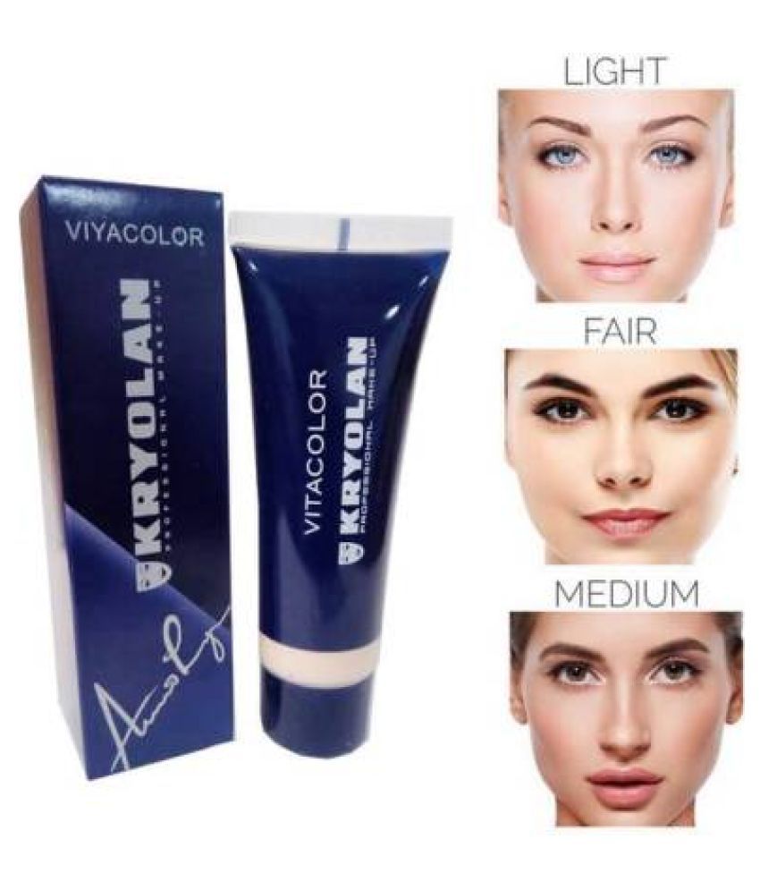 Kryolan tv paint stick review, swatches & dupes Kryolan VITACOLOR FOUNDATION Liquid Foundation Medium 60 g: Buy Kryolan