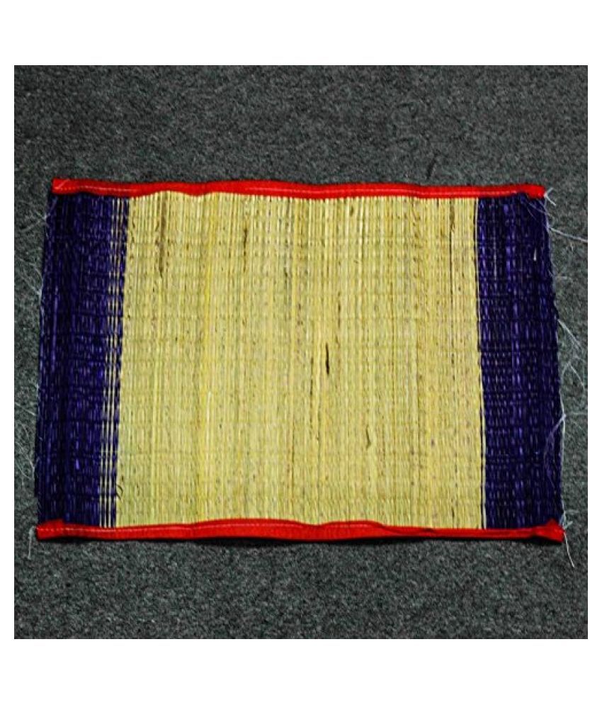     			SINQEX  Jute Floor Mat Kusha Mats (Durga Aasan Used as Rituals or Meditation….