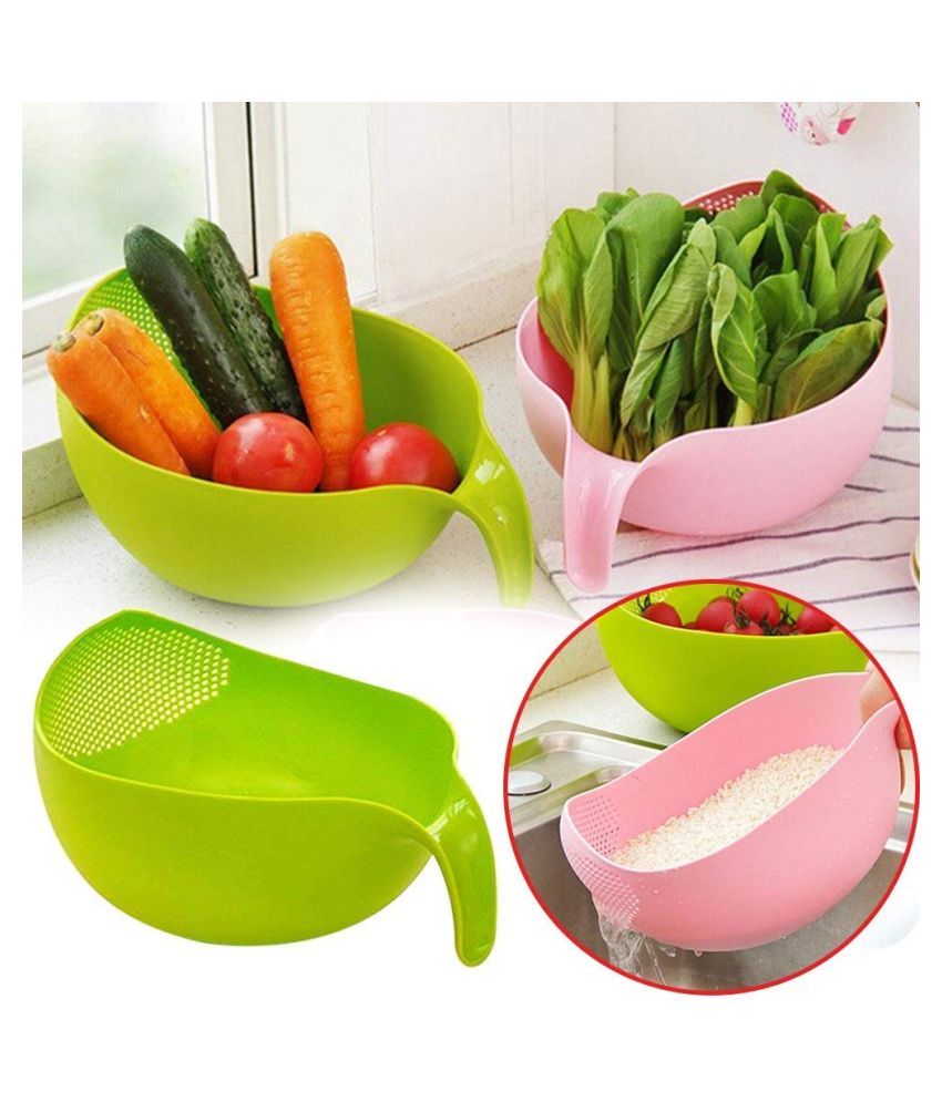 zharki Japanese Design Colander Strainer Rice Washing Bowl Rice Washer ...