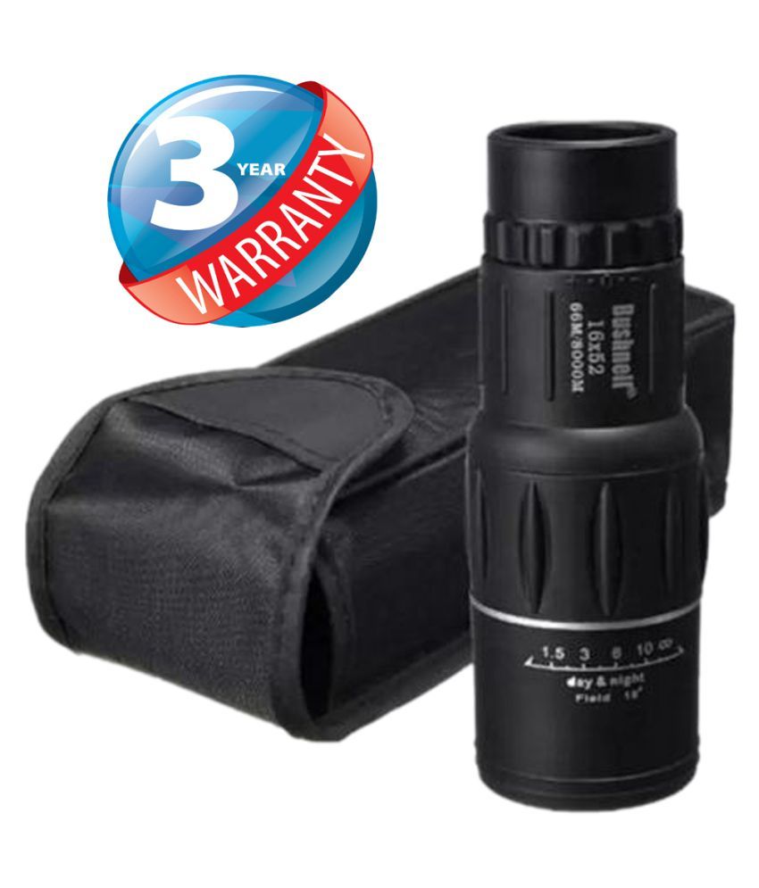Bushnell 16X Zoom 16x52 Prism Binocular Telescope Monocular with Pouch