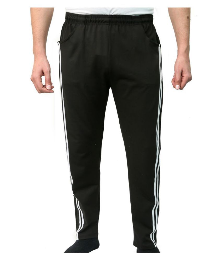 slim fit polyester track pants