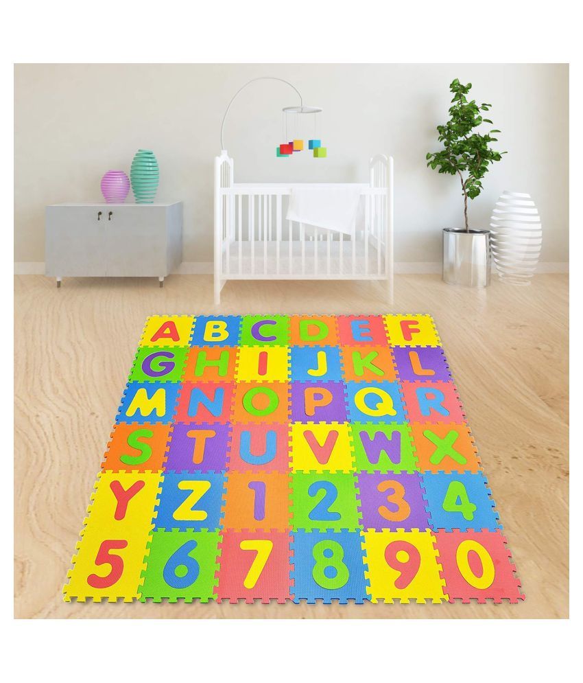 Kids Zone Puzzle MatsEva Foam A to Z and 0 to 9 Puzzle MatsAlphabets