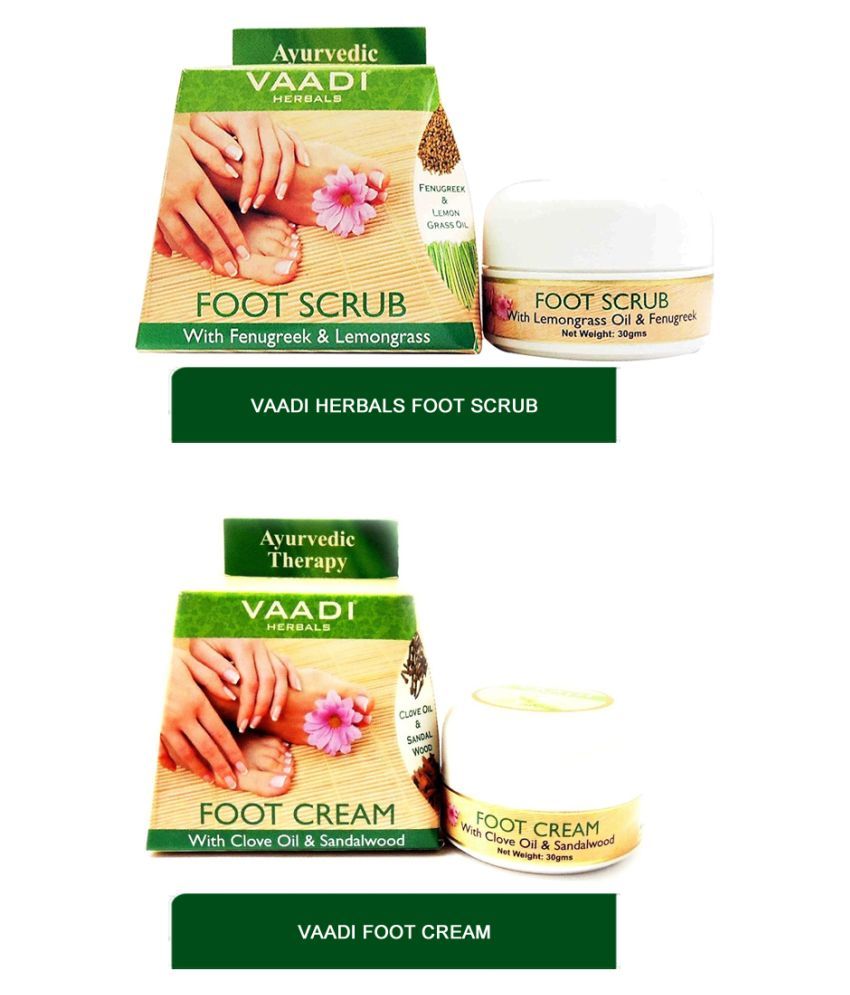 Vaadi Herbals Foot Scrub Foot Cream Facial Kit 250 G Pack Of 2 Buy